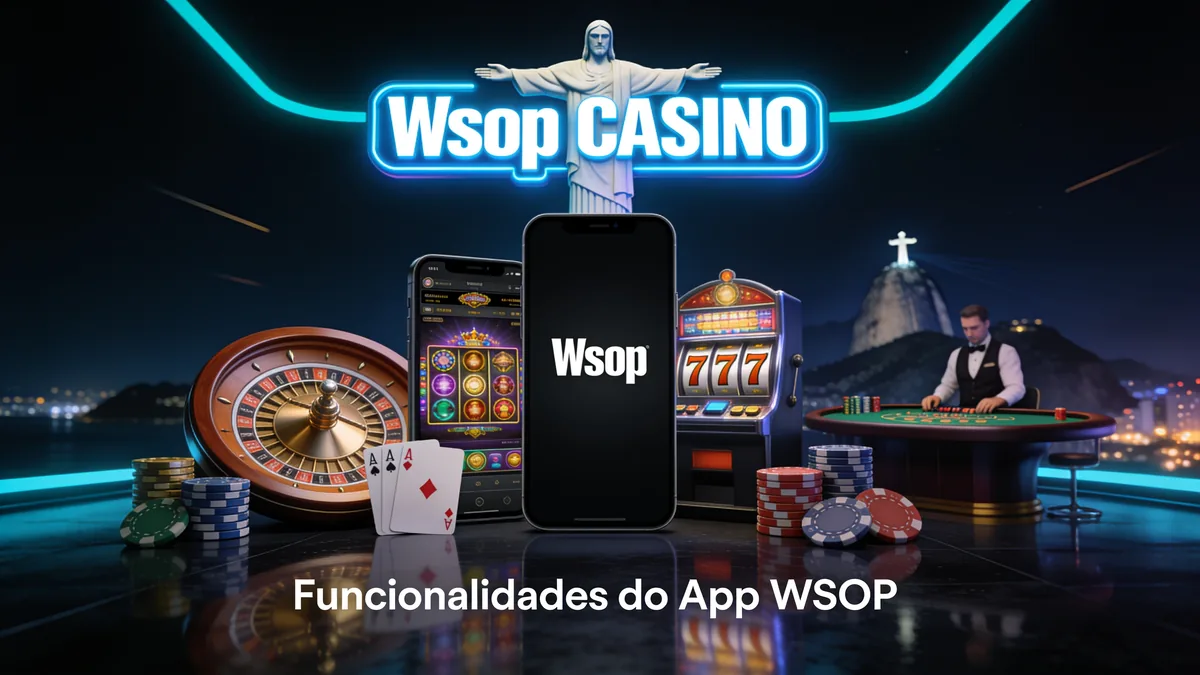 Funcionalidades do App WSOP — wsop no Brasil